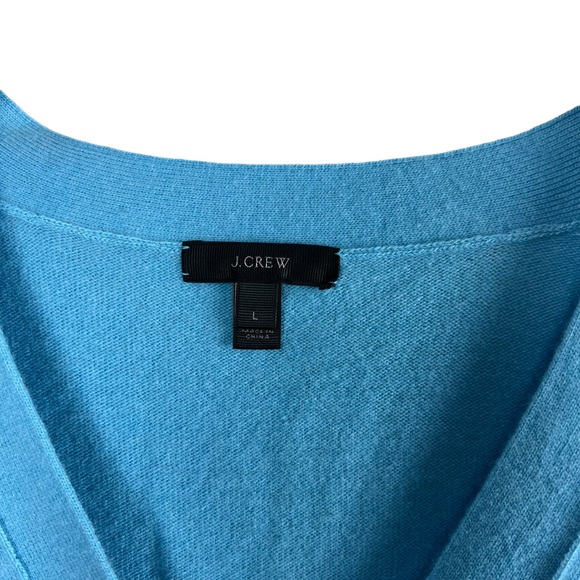 J Crew Womens Button Down Cardigan Wool Cashmere Soft Size L - Picture 4 of 6